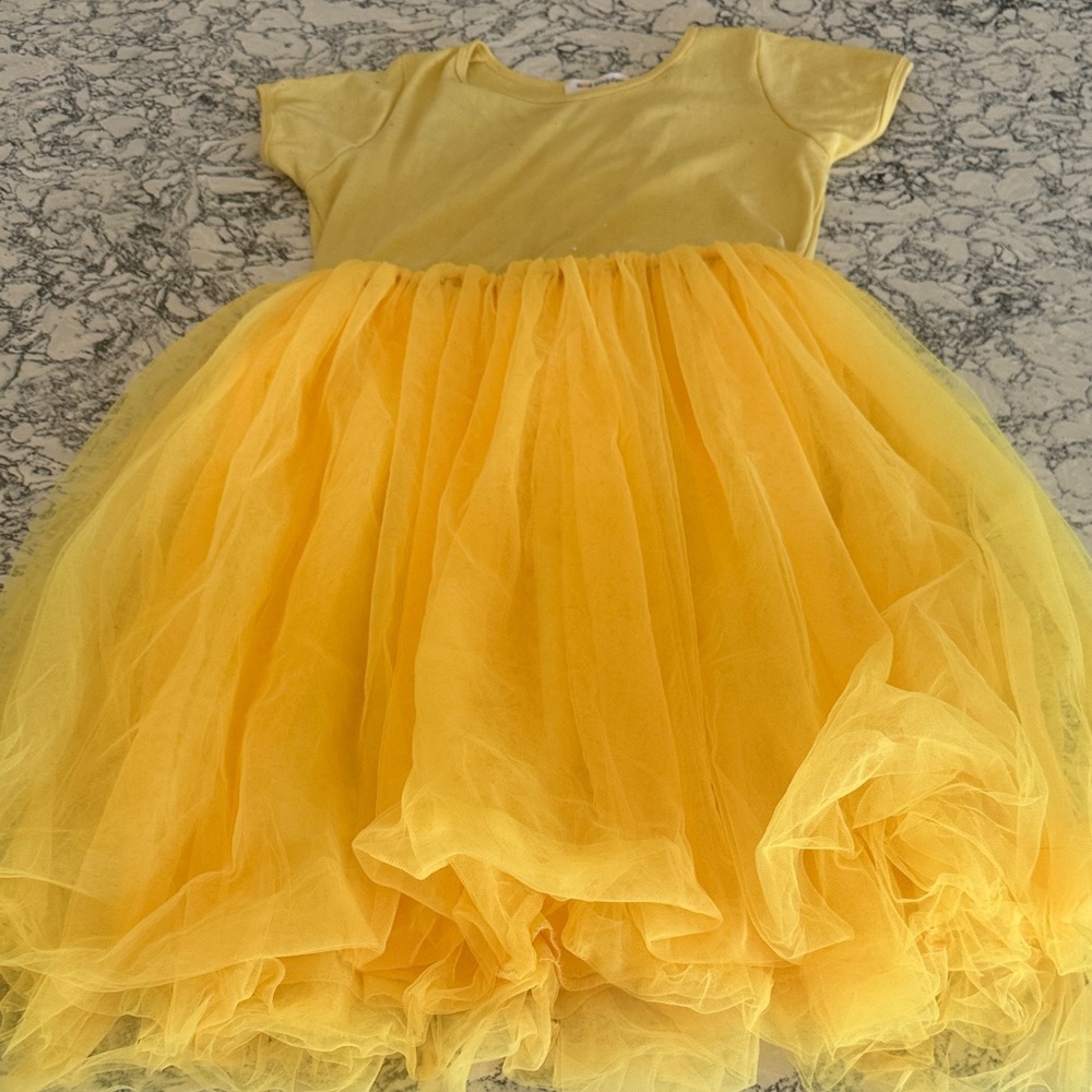 Yellow Tulle Skirt Dress